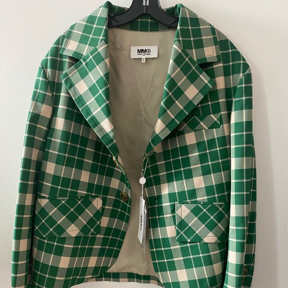 MM6 MAISON MARGIELA Checked crepe blazer Size IT40（US 4） - Picture 3 of 6